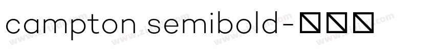 campton semibold字体转换